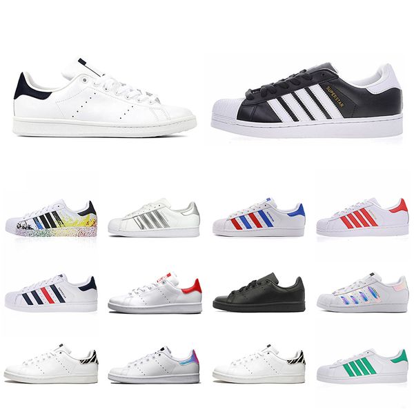 

smith men women casual shoes designers green black white stan flat trainer platform sports high quality