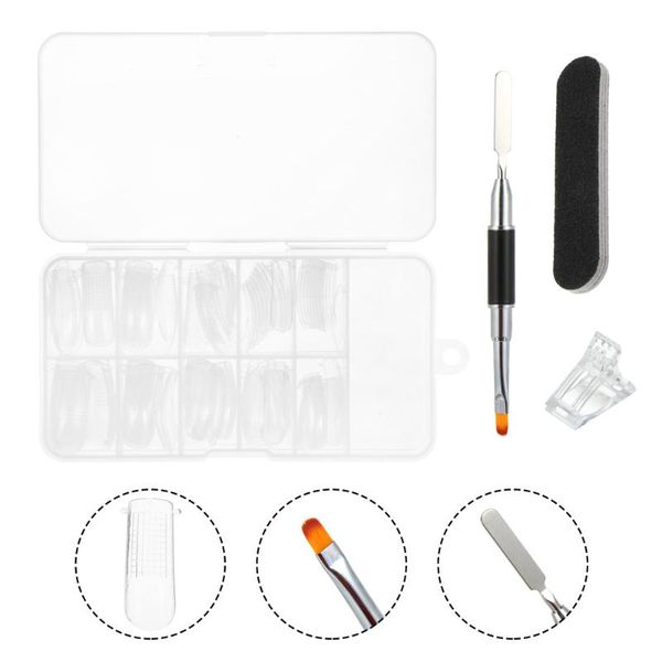 

nail art kits 100 fake manicure tool with 10 clip 1 extension brush file