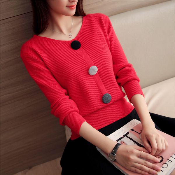 

2021 women autumn winter new fashion v neck sweater female pullover casual slim bottoming sweaters long sleeve femme l598nvpw, White;black