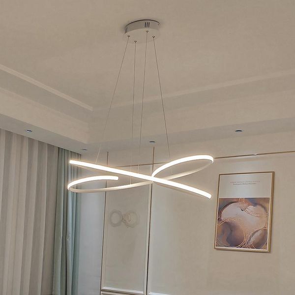 

pendant lamps black/white led lights modern design for living room bedroom hanging light kitchen bar suspension ceiling lamp