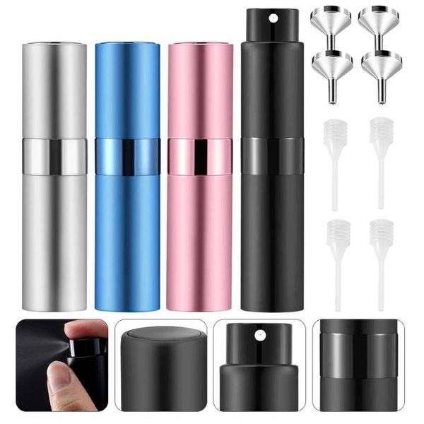 

storage bottles & jars 1 set stylish empty rotary perfume bottle simple small mist spray