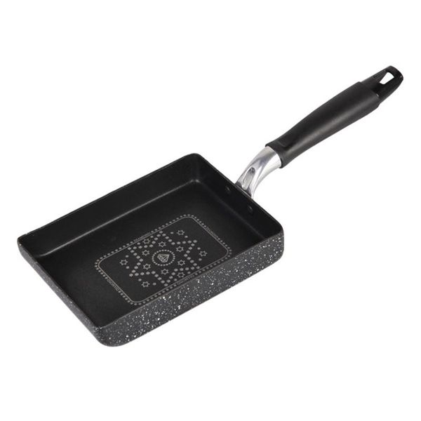 

pans kitchen rectangle non stick eggs dumpling japanese tamagoyaki omelette pan restaurant cooking tool artificial diamond coating