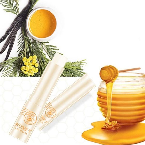 

lip balm honey anti-drying cream hydrating smooth fine lines brighten color :