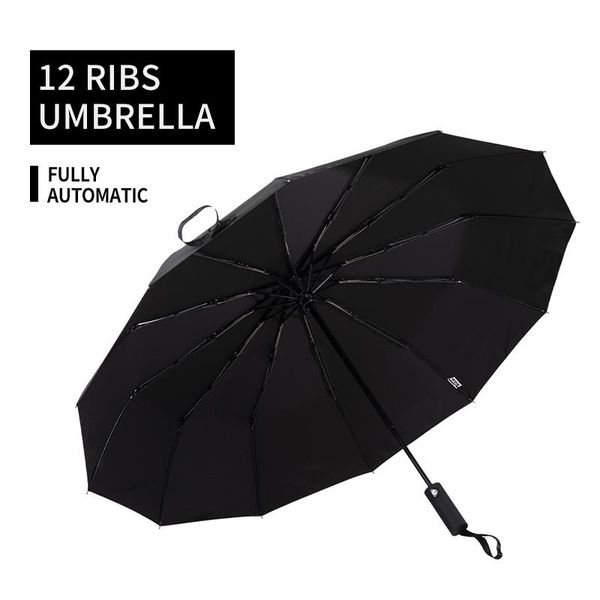 

umbrellas 2021 customized 3 folding fully automatic open and close 12 ribs folderable umbrella with custom logo printing