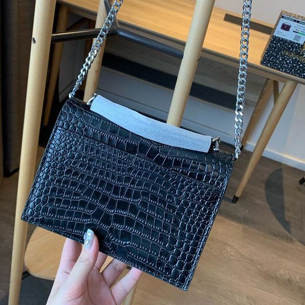 

style little girls fashion ladies red crossbody handbag genuine leather shoulder chain on wallet messenger bags