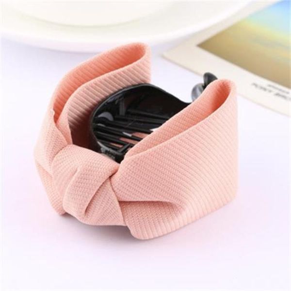 

hair accessories women girls fabric simple solid color claw clips headwear bowknot hairpins barrettes scrunchies