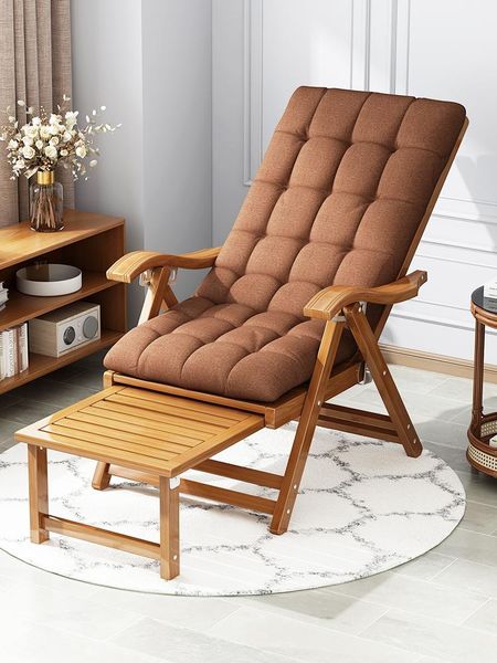 

camp furniture bamboo chaise lounge folding chair outdoor camping beach home balcony taking nap