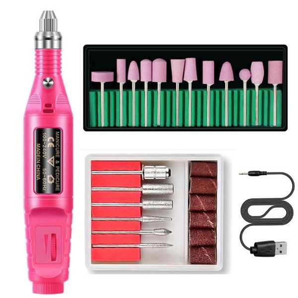 

nail art kits 18pcs ofessional electric drill machine kit scrub pen tools