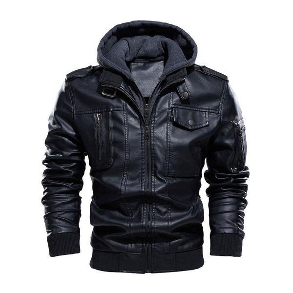 

men's jackets leather autumn casual motorcycle pu jacket coats men faux mens brand clothing, Black;brown