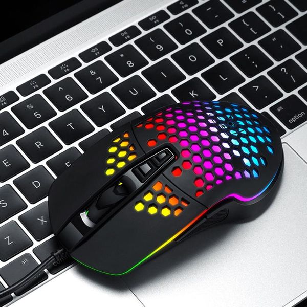 

optical gaming mouse households v9 honeycomb shell portable usb wired computer safety mice for lappc game