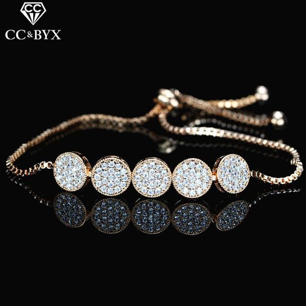 

charm bracelets wedding jewelry for women bangle shine cubic zircon accessories pageant luxury party engagement gifts s0201, Golden;silver