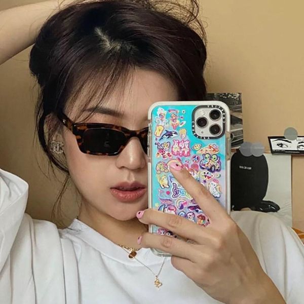 

sunglasses 2021 women classic square fashion brand trendy design men sun glasses retro frame eyeglasses uv400, White;black