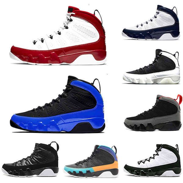 

shoes gym red racer blue citrus 9 ix 9s mens dream it unc la oreo bred space jam sneakers, White;red