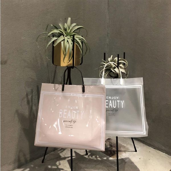 

gift wrap 10pcs/lot nordic beauty handbag waterproof girl women wife mom shopping bag cloth pant shop storage logo diy customized