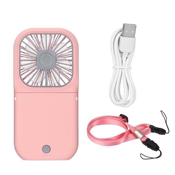 

electric fans mini handheld fan portable neck hanging foldable deskcooling adjustable wind speed usb rechargeable