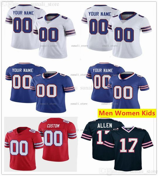 

stitched football jerseys 78 bruce smith 68 devey micah hyde matt milano daryl williams jon feliciano tyler matakevich ike boettger levi wal, Black;red