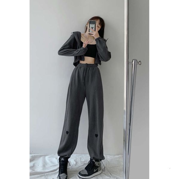 

spring slim high waist casual pants for women, Black;white