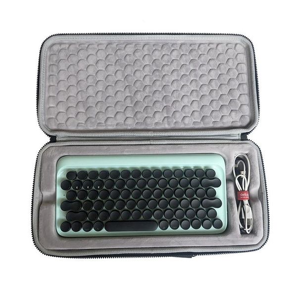 

fashion eva hard shell protective cover for loeh112s dot keyboard and mouse storage box carrying bag duffel bags