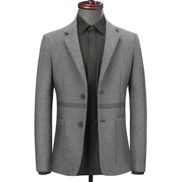 

men's suits & blazers fall winter clothing solid business casual blazer men fashion slim fit formal elegant man dress single-breasted s, White;black