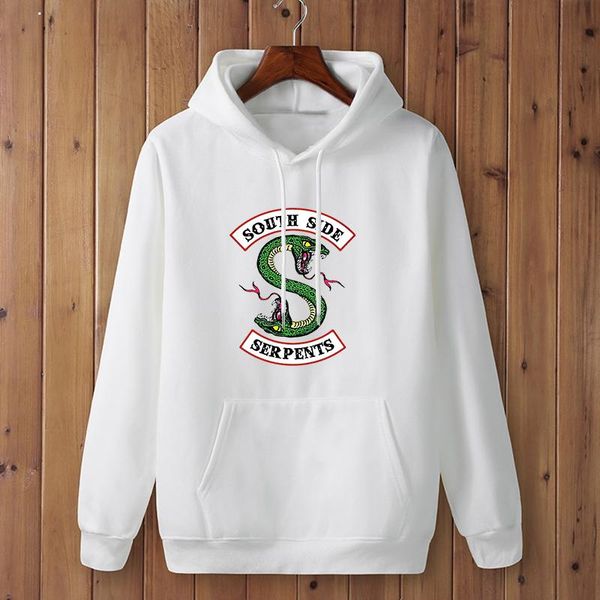 

men's hoodies & sweatshirts hoodie plus size south side serpents streetwear spring men hooded pullover tracksuit, Black
