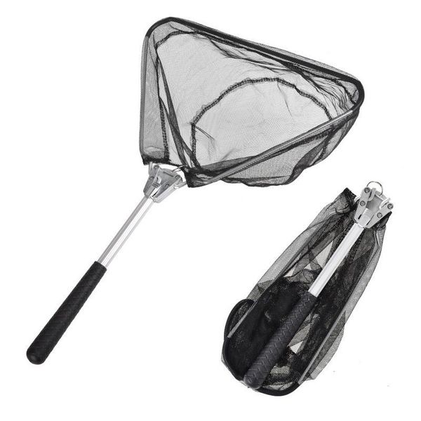 

fishing accessories 50cm telescoping folding net retractable aluminum alloy pole large landing