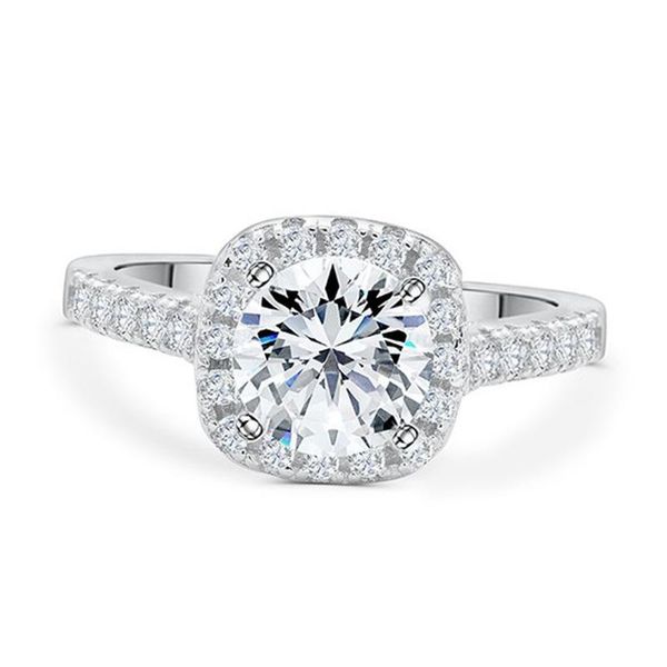 

wedding rings luxury simulated diamont engagement ring for women 925 sterling silver rose gold color tl-012, Slivery;golden