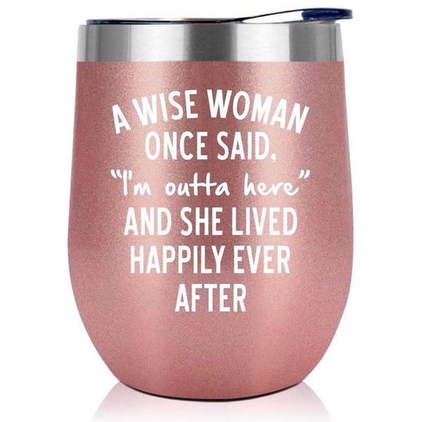 

water bottles mlgb 12 oz double wall vacuum insulated wine tumbler retirement gifts for women coworker leaving rose gold