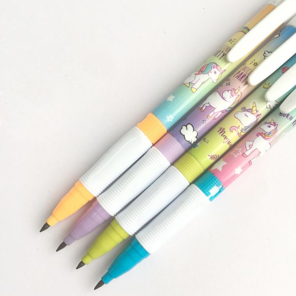 

pen rainbow unicorn 2.0 mm drawing writing activity cil automatic cil student stationery writing tool