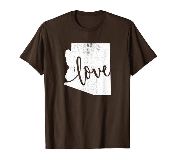 

arizona love state az home vintage gift t-shirt, White;black