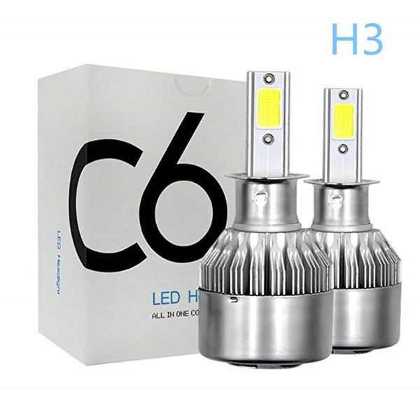 

car headlights h1 h3 h4 h7 9005 led headlight aviation aluminum ip68 protection level light cob source