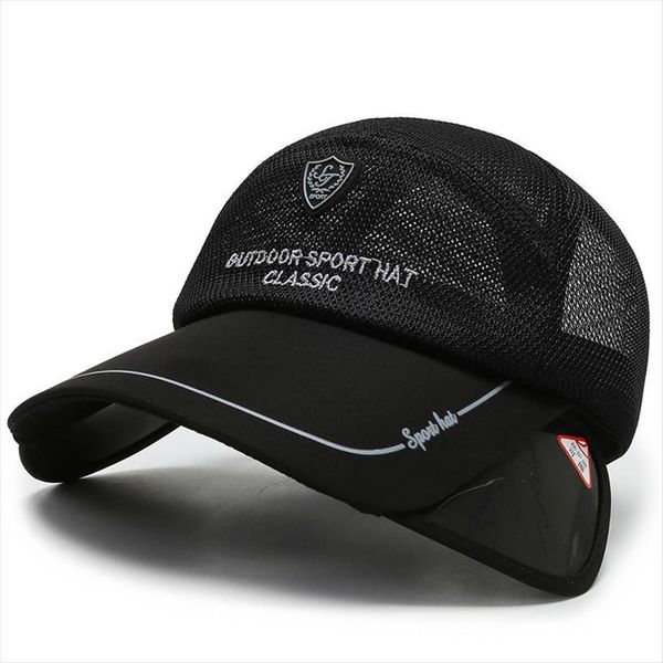 

retractable wide brim beach sun visor hat lightweight breathable sports thin cooling baseball hats mesh cap, Blue;gray