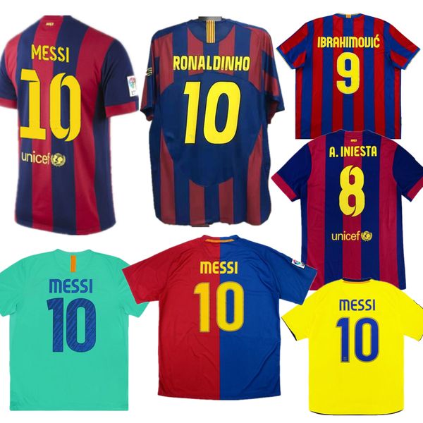 

messi ronaldinho ibrahimovic retro jerseys xavi 2006 2009 2011 14 15 vintage jersey 1999-00 rivaldo ronaldo classic soccer shirts 96 97, Black;yellow