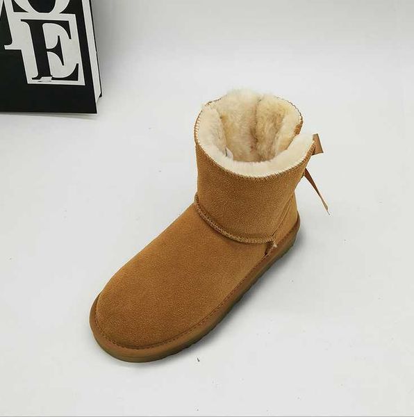 

boots 2021 bow fur leather winter shoes women ladies woman luxury ankle undefined bot big size black red