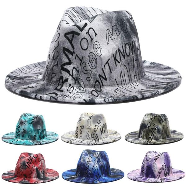 

wide brim hats women fedoras men caps panama print letter western cowboy felted outdoor jazz purple red fedora, Blue;gray