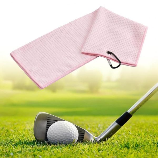 

golf training aids face towel breathable waffle pattern hook featured quick dry soft microfiber fitness gym towels sweat absorbed sport
