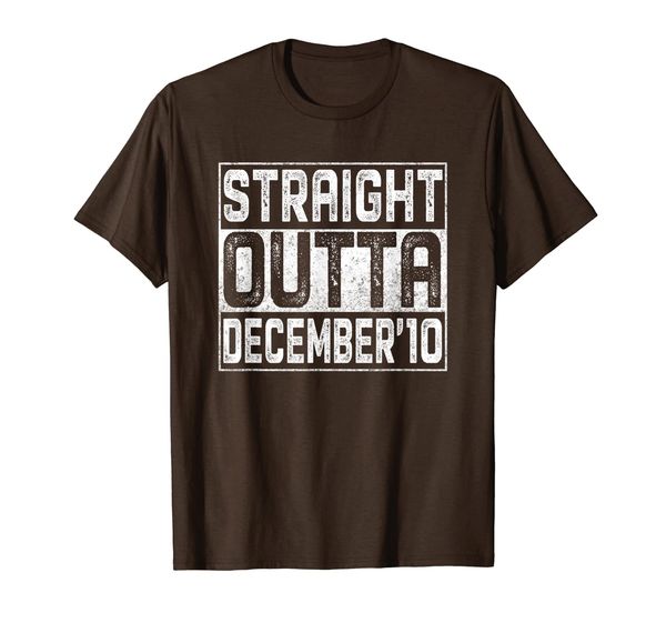 

Straight Outta December 2010 Birthday Gift For 9 Years Old T-Shirt, Mainly pictures