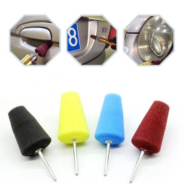 

portable car door sponge column hand tools polishing cone-shape sponges wheel corner pin polish tool auto care parts universal