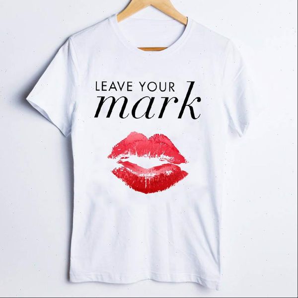 

womens t shirt tees for women print casual cartoon love lip elegant 90s fashion clothes lady clothing female, White
