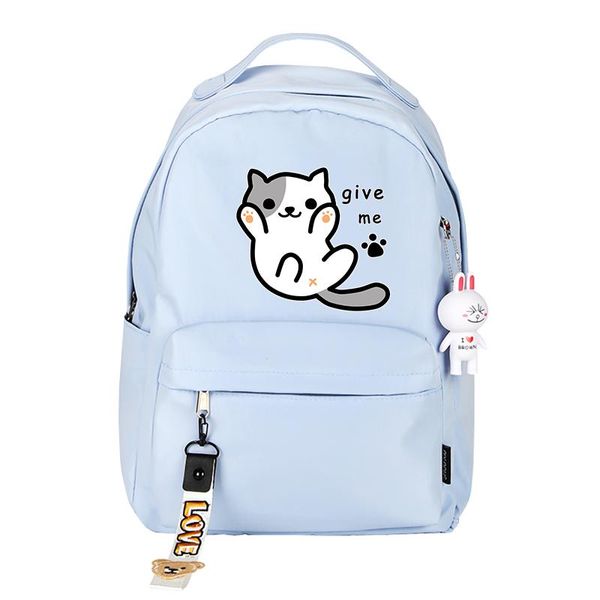

backpack neko atsume cat cosplay cartoon student school shoulder bag teentage laptravel bags gift