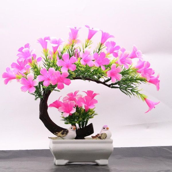 

decorative flowers & wreaths artificial plants potted bonsai garden decoration outdoor fake plant teen room decor party table ornament for h