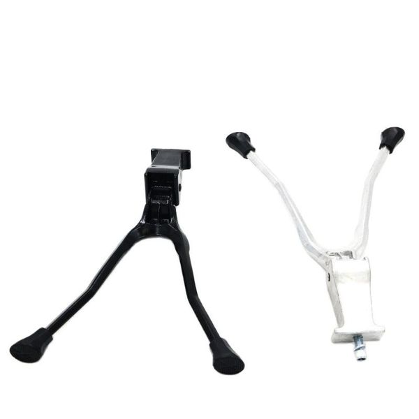 

car & truck racks bicycle double kickstands bike leg stands stainless steel mtb mountain support for 20" 26" 700c parts accessorie