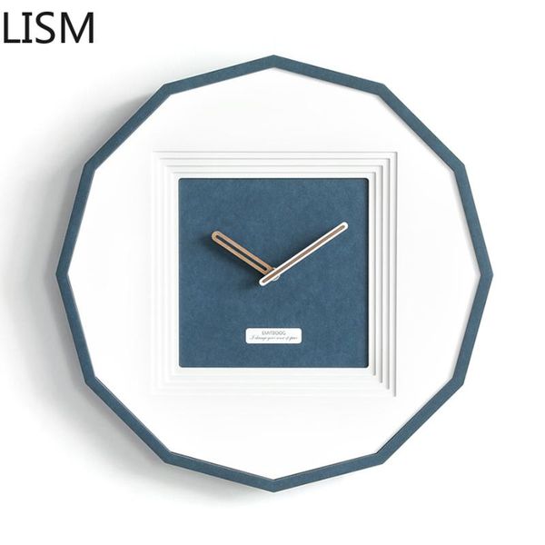 

wood minimalist wall clock silent white large art kitchen modern design creative reloj de pared clocks watches