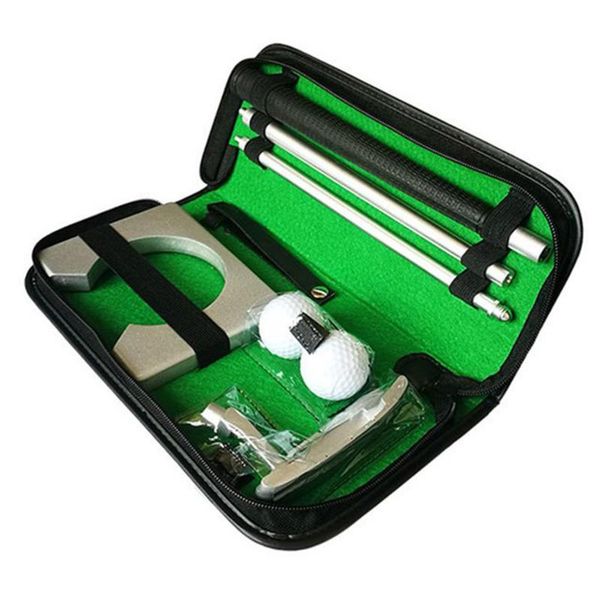 

complete set of clubs wood portable golf three-section assembly putter putting trainer driver balls indoor equipment office home practice ba