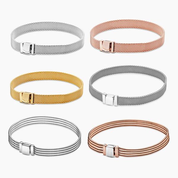 

link, chain s925 silver fit for reflexions bracelet charm beads diy women's christmas gifts, Black