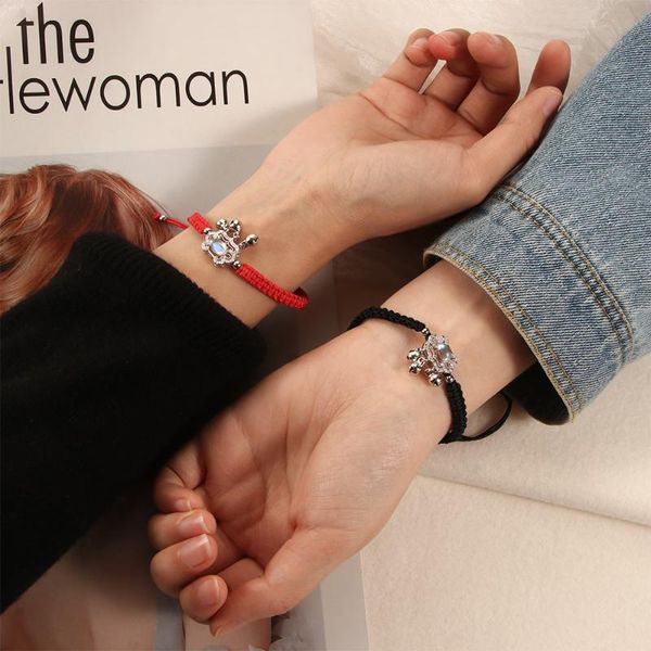 

link, chain 1pc fashion arrival longevity lock red black line bracelet woman men couple gift not fade jewelry