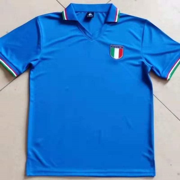 

football italy paolo rossi no.20 shirt commemorative football suit, Black;white