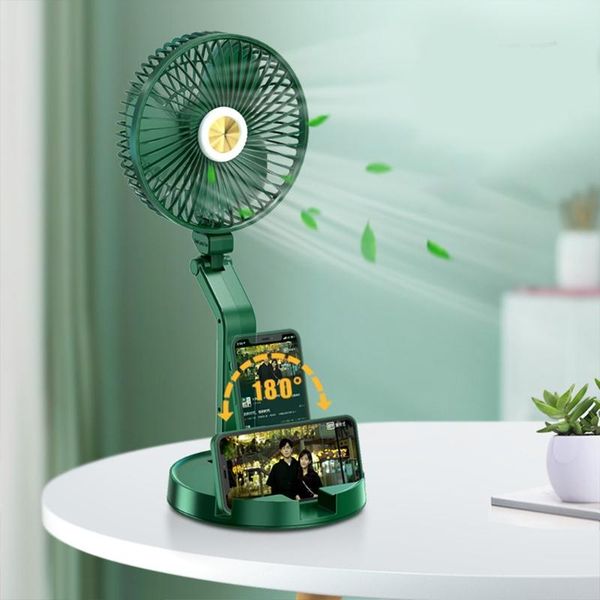 

foldaway fan rechargeable ultra lightweight portable compact extendable to 4 feet high with 3 speed modes dropship electric fans