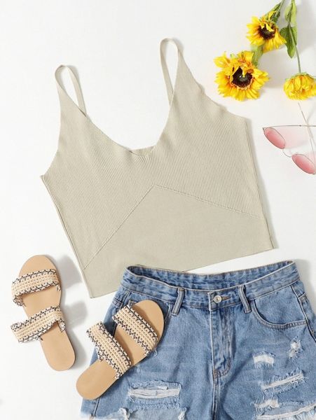 

plus solid ribbed knit i7gy#, Black