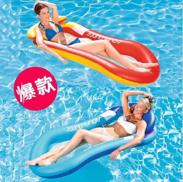 

single beach pool swimming air mattress water summer inflatable floating row sleeping bed chair lounge hammock floats & tubes