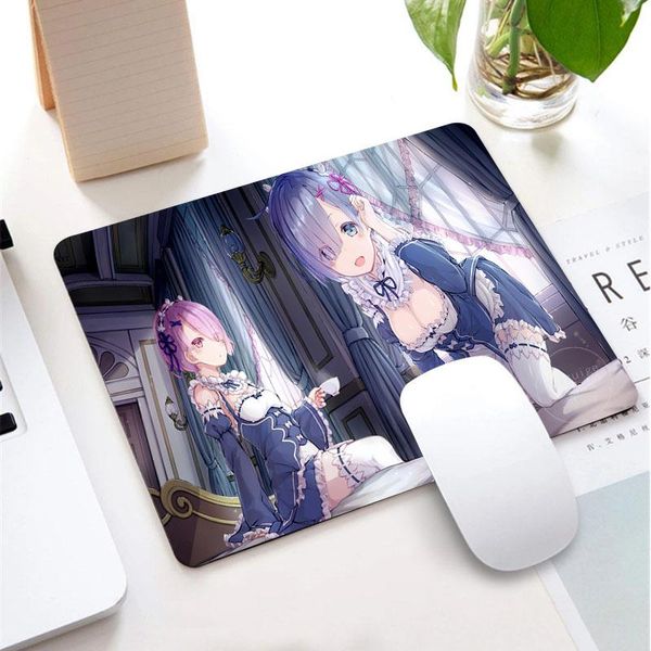 

mouse pads & wrist rests re: zero rem 25*29cm creative cute girl gaming anime pad kawaii custom diy small size mat player mousepads for desk